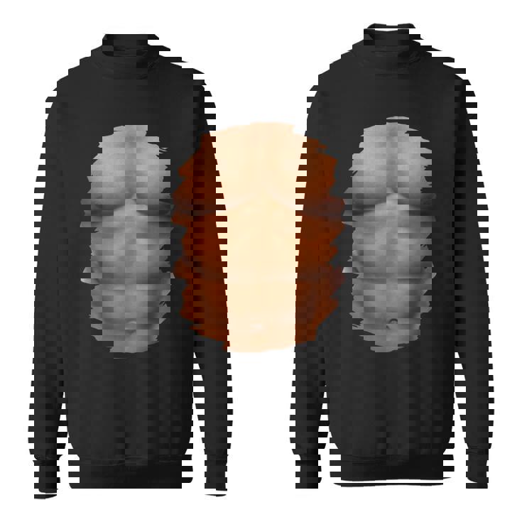 チェスト 6パック 筋肉 ボディービルダー 腹筋 ジム 面白いプレゼント スウェットシャツ