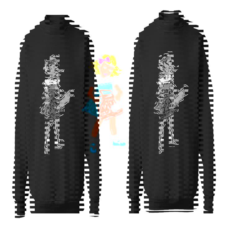 チェーンソー ガール ゴス パンク エモ レトロ ヴィンテージ ホラー 映画ファン スウェットシャツ