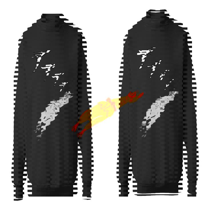 チキンおもちゃ ニワトリ 鶏 おもしろ ギャグ 服 スウェットシャツ