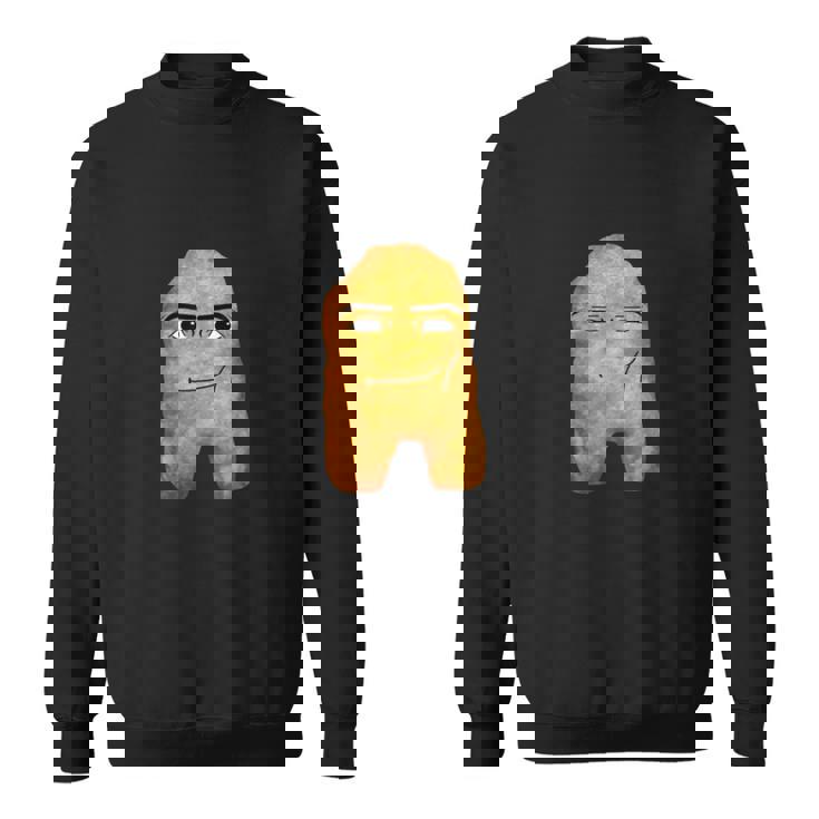 チキンナゲットマンフェイスカウボーイミーム スウェットシャツ