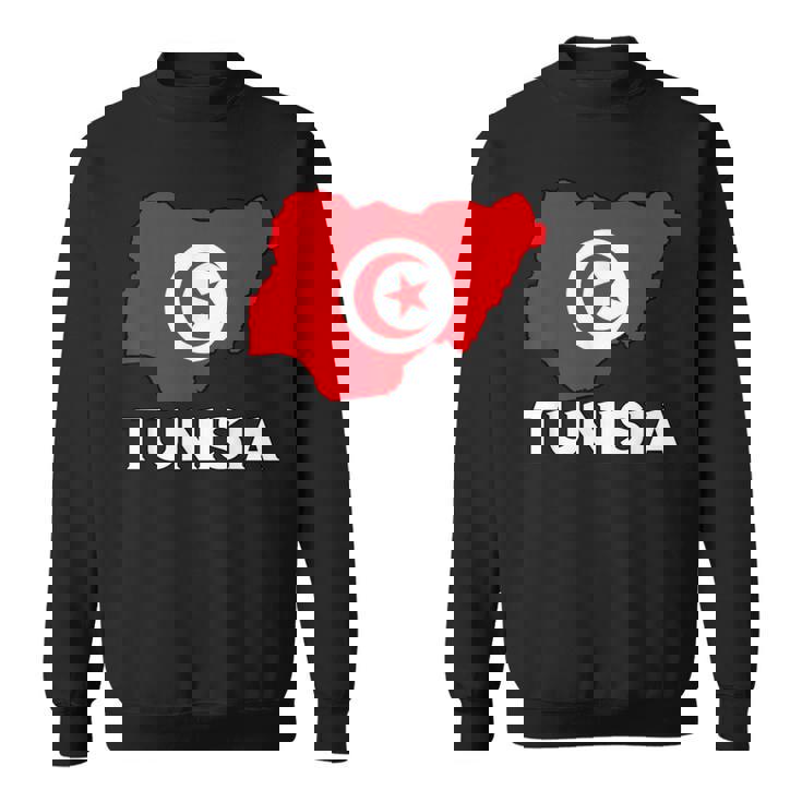 チュニジア国旗 地図 チュニジアのルーツ チュニジア プライド チュニジア スウェットシャツ