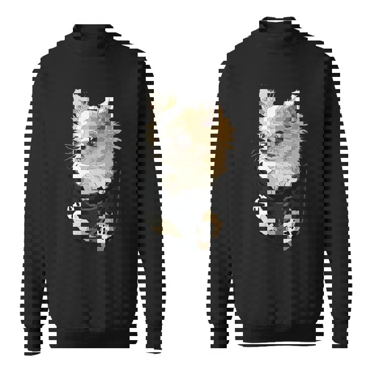 チワワ インポケット チワワ 長髪 チワワ 犬好き スウェットシャツ