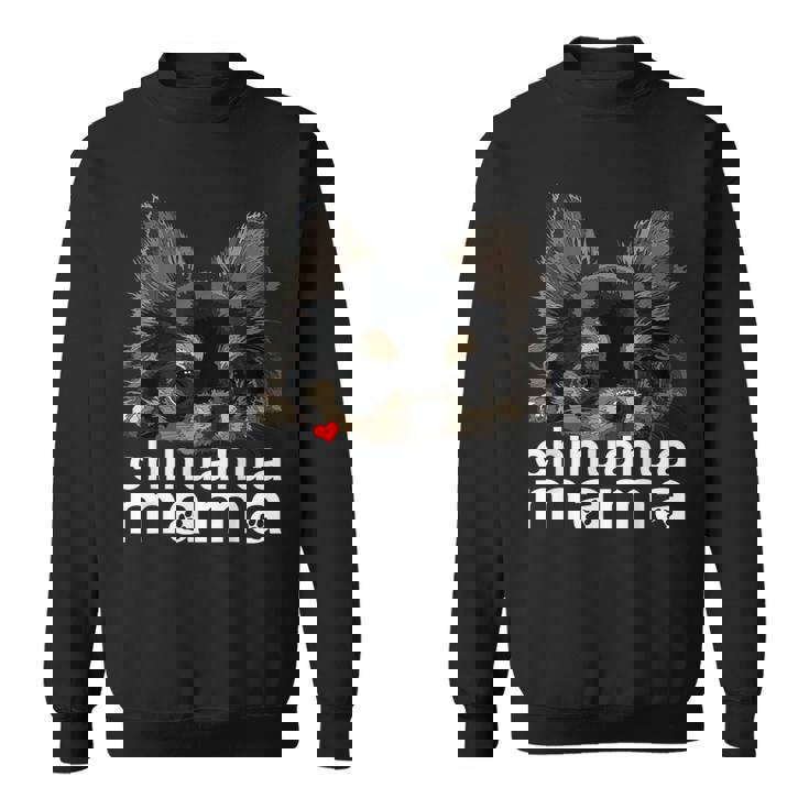 チワワ ママ チワワ 長髪 ママ ママ チワワ 犬 スウェットシャツ