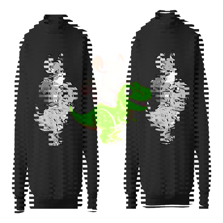 チンチラ T-Rex 恐竜 ペット おもしろい ティラノサウルス スウェットシャツ