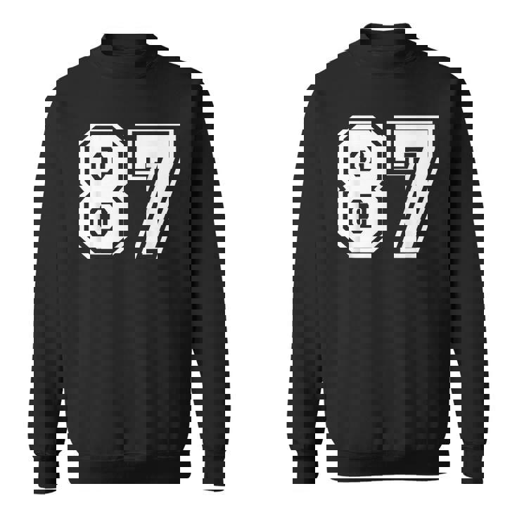 チームジャージーナンバー87 スポーツギフト スウェットシャツ