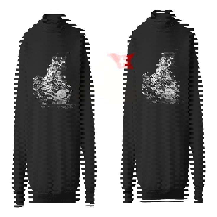 ツェルマットのマッターホルン スイス アルプス山脈 スウェットシャツ