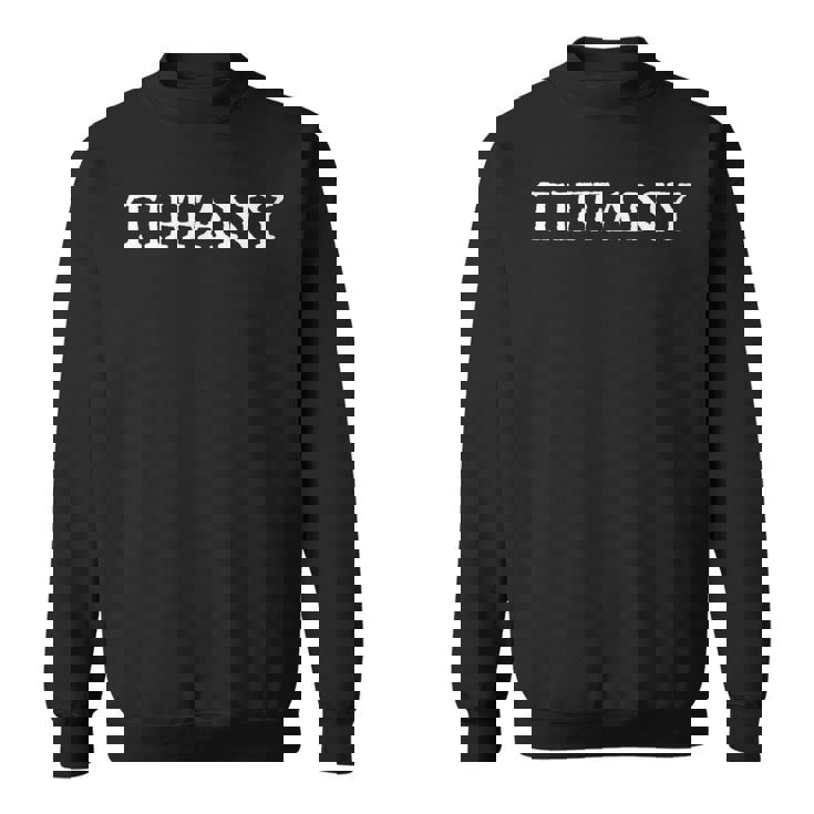 ティファニー ファーストネーム シンプルデザイン スウェットシャツ