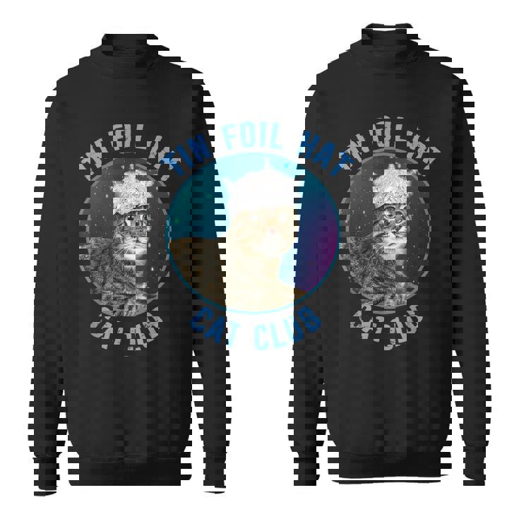 ティンホイルハットキャットクラブ陰謀論おかしい スウェットシャツ