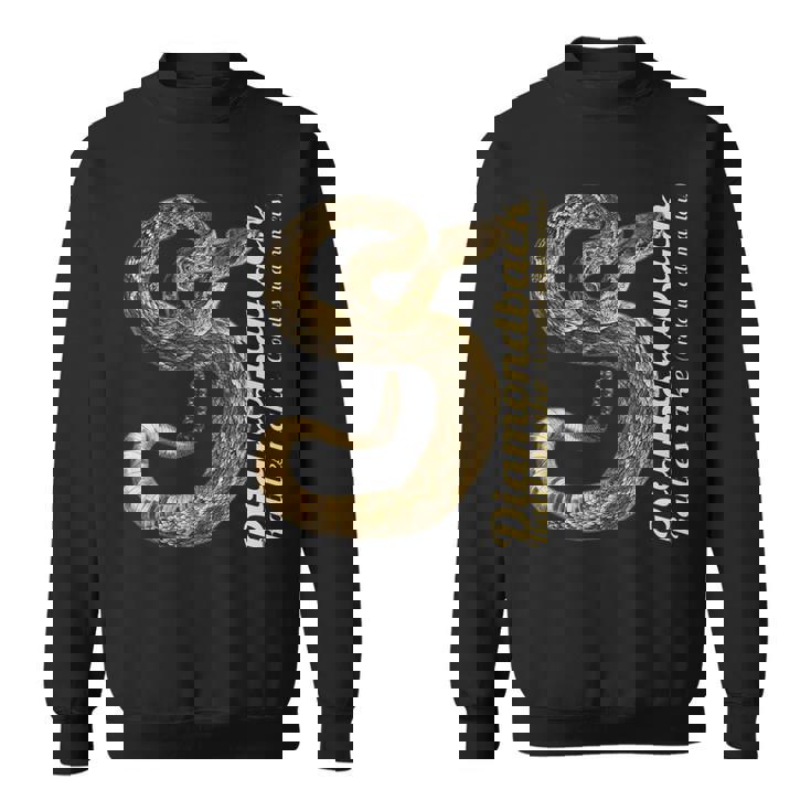 テキサス・ガラガラヘビ・クロタラス・アトロックス・アダマンテウス スウェットシャツ