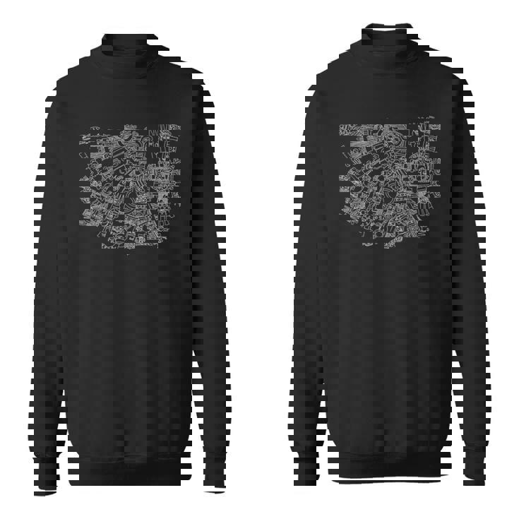 テスカトリポカ、喫煙鏡、神話、アステカ帝国。 スウェットシャツ