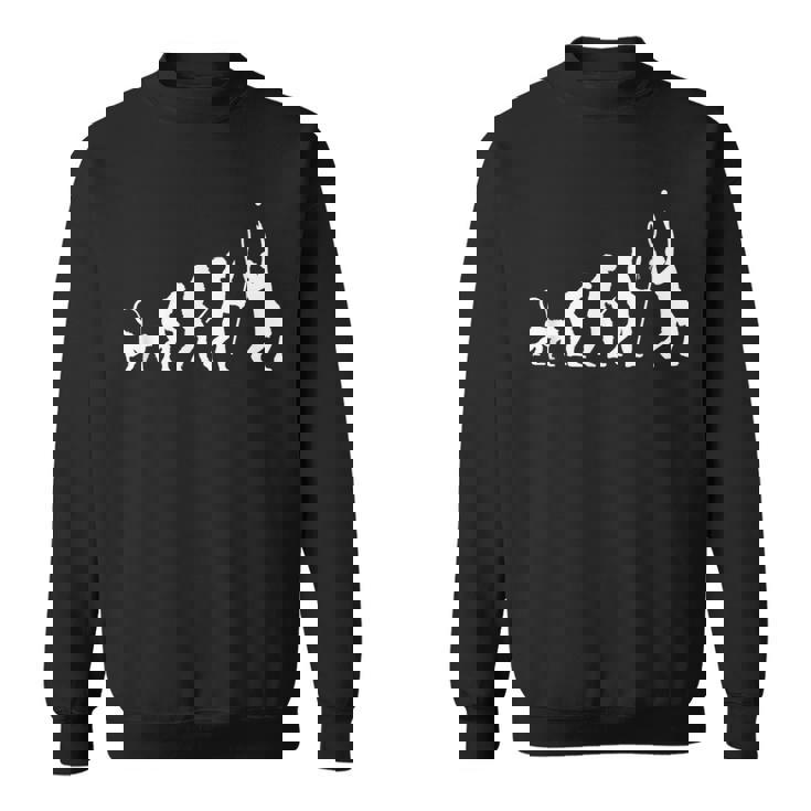 テニスの面白い進化 スウェットシャツ