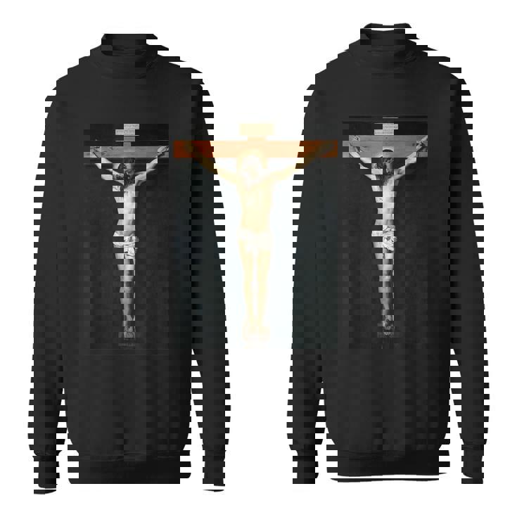 ディエゴベラスケス-＃2十字架につけられたイエスキリスト スウェットシャツ