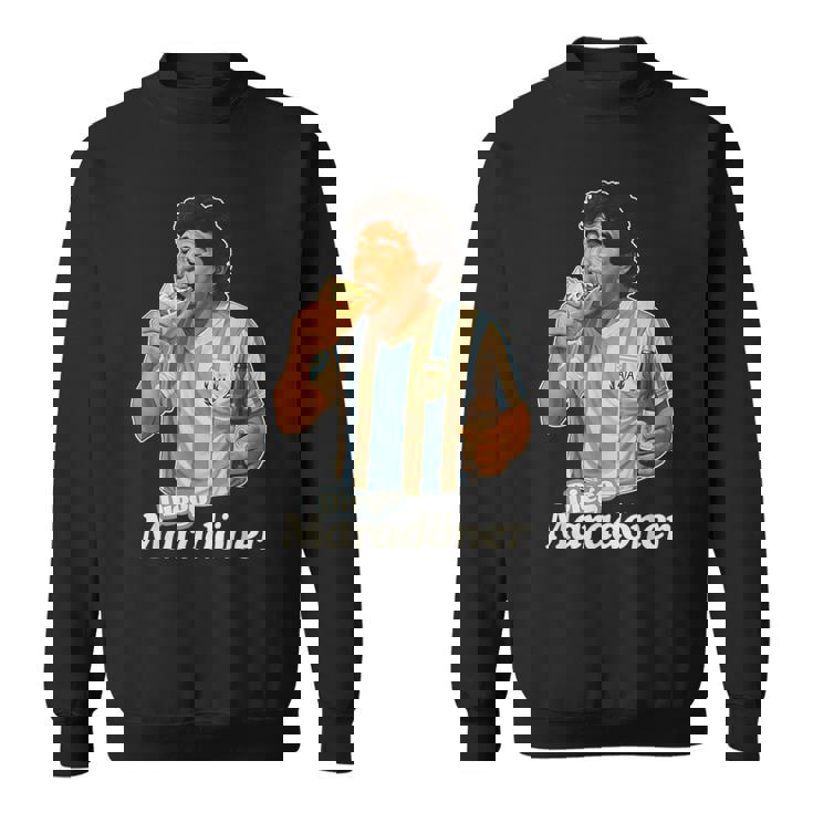 ディエゴ・マラドーナー X デリシャス ドニ ミーム ドナー ケバブ好き スウェットシャツ