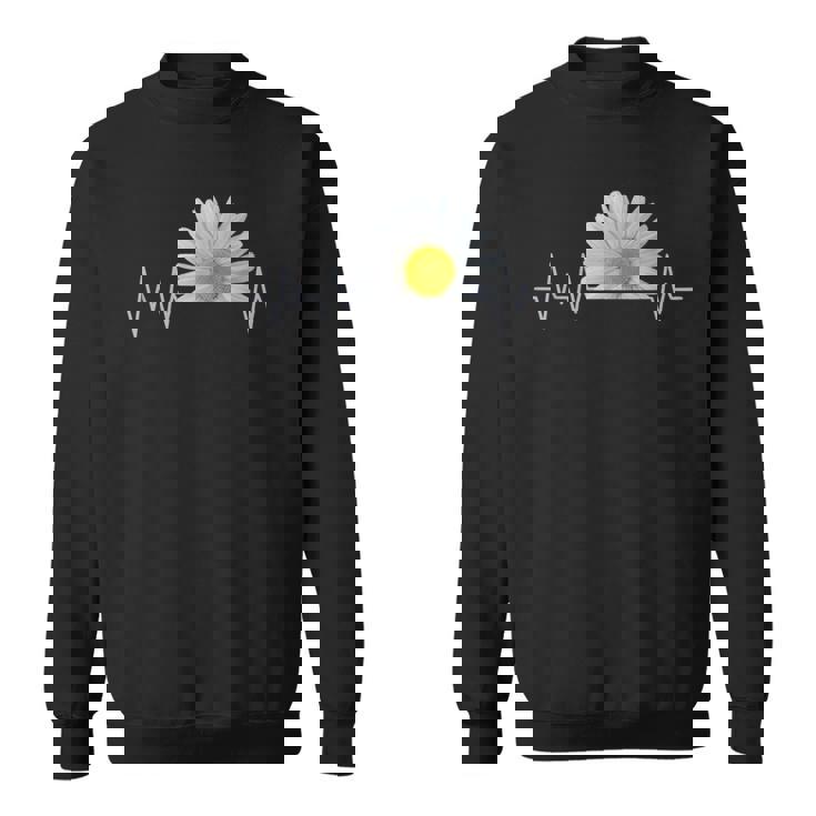 デイジー、ハートビート、花、花、花、ヒナギク スウェットシャツ