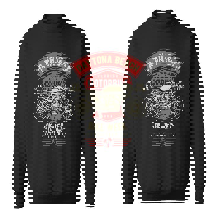 デイトナ ビーチバイクウィーク レトロバイクデザイン スウェットシャツ