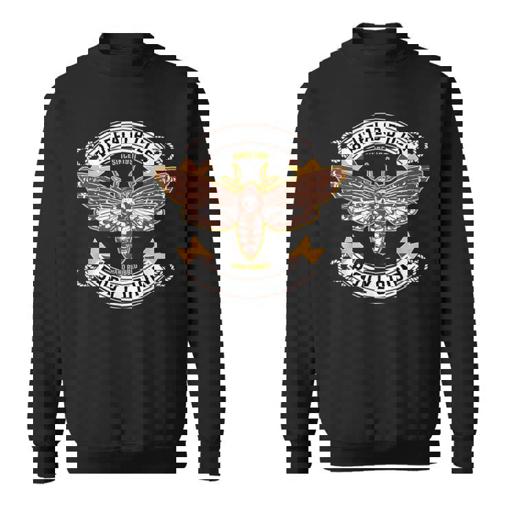 デスヘッド ホークモス 昆虫 ボディローション 面白い ハロウィン スウェットシャツ