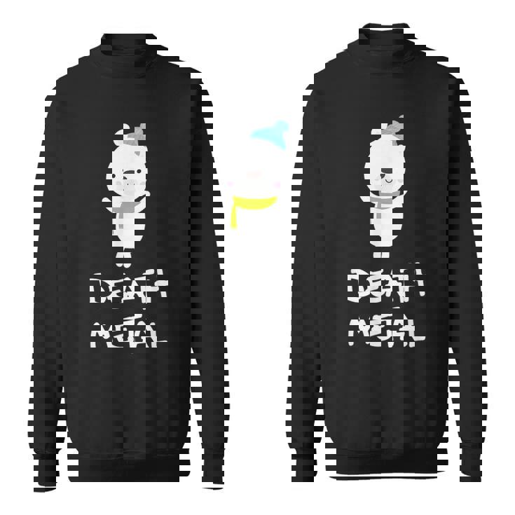 デスメタル ホッキョクグマ Cute Polar Bear Metalhead Death Metal スウェットシャツ