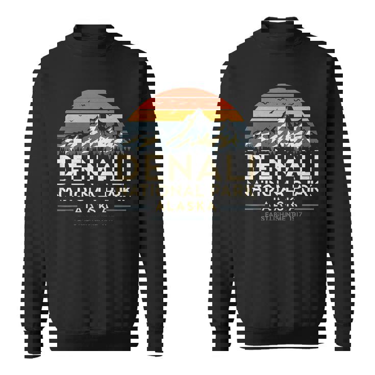 デナリ国立公園 アラスカ ハイキング キャンプ 山 お土産 スウェットシャツ