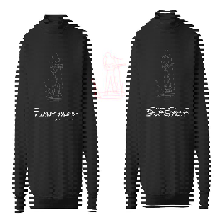 デヴィッド・ギルモア オン・ア・アイランド 赤と白のスケッチ スウェットシャツ