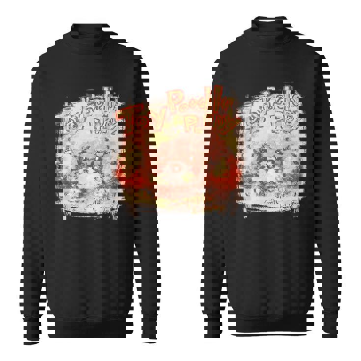 トイプードル かわいい いぬ 子犬 ペット おもしろ 動物 アート イラスト スウェットシャツ