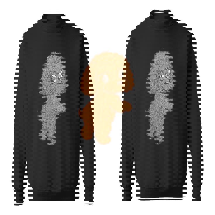 トイプードル 犬 かわいい いぬ 子犬 ペット おもしろ 動物 イラスト スウェットシャツ