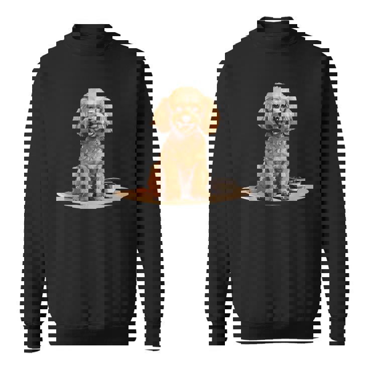 トイプードル 犬種 ペット かわいいグラフィック スウェットシャツ