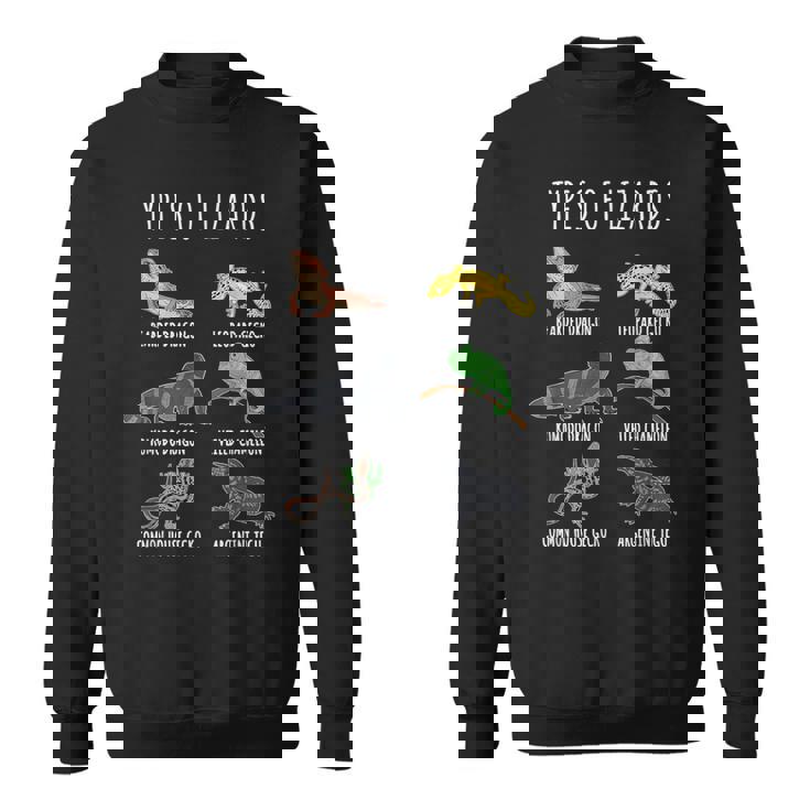 トカゲの種類 知育コレクション かわいいトカゲ愛好家 スウェットシャツ