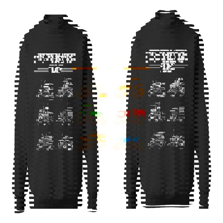 トラクター タイム 農業 男の子 キッズ 農家 農業 トラクター スウェットシャツ