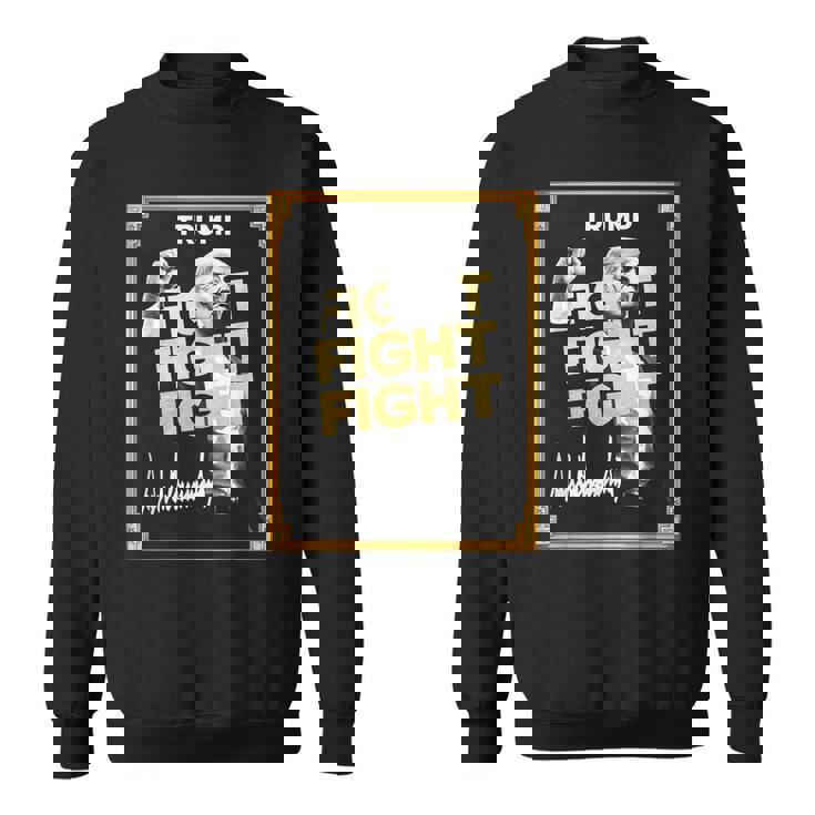 トランプミームコイン、トランプクリプトミーム、ファイトファイトトランプ。 スウェットシャツ