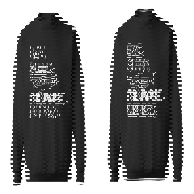 トランペッターのための面白いトランペット格言モチーフ スウェットシャツ