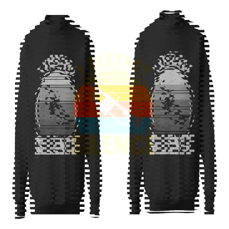 トランペット奏者 I Destroyilence Recto Trumpet Lovers スウェットシャツ