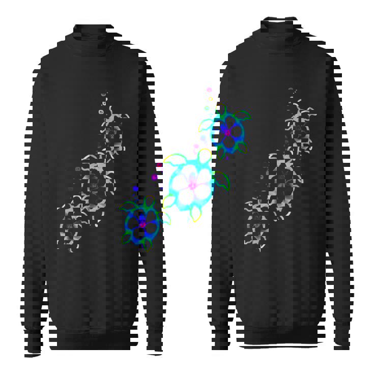 トロピカルカラー ハワイアン ホヌー ウミガメ スウェットシャツ