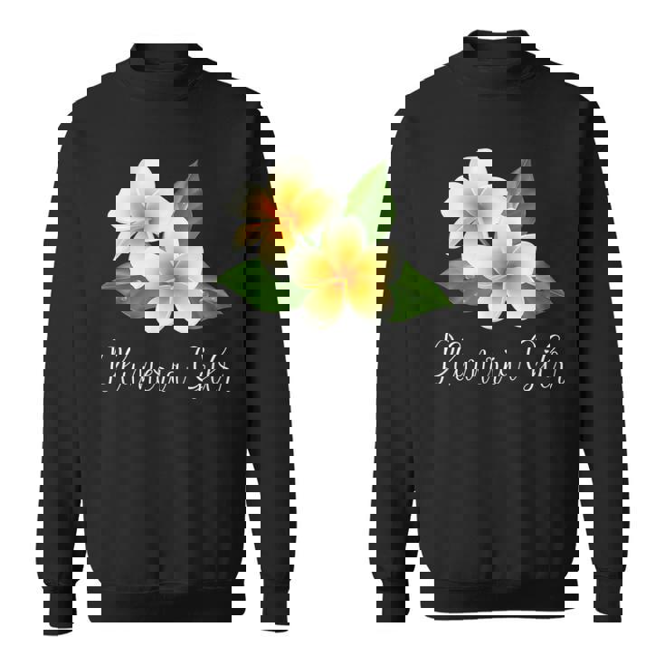 トロピカルプルメリアフランジパニー スウェットシャツ