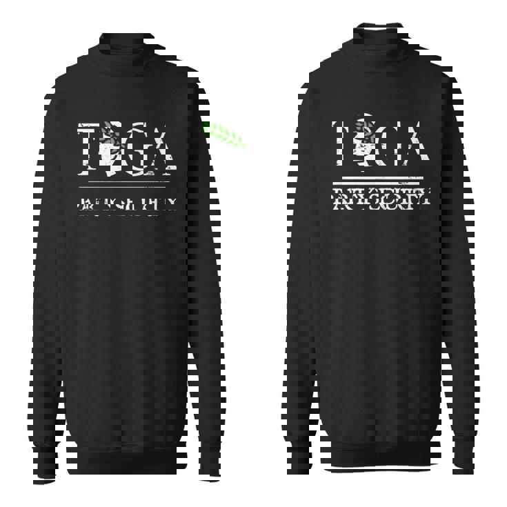 トーガパーティーセキュリティ-面白いギリシャ大学パーティー スウェットシャツ