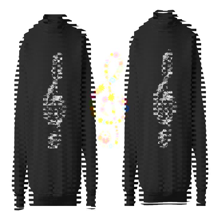 ト音記号 開花 ト音記号 音楽 ト音記号 楽器 花 音楽 ノート ト音記号 ピアノ ピアニスト ノート 音楽 スウェットシャツ