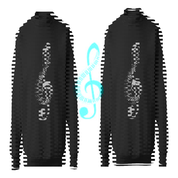 ト音記号の音符ピアノの象徴性ト音記号記号 スウェットシャツ
