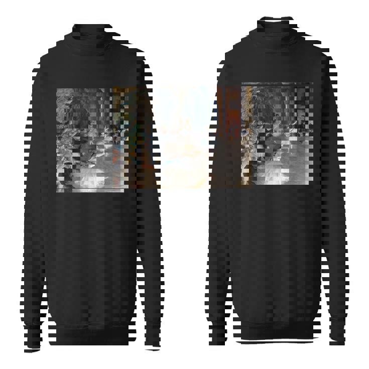 ドガ 舞台上でのリハーサル 現代美術 絵画 スウェットシャツ