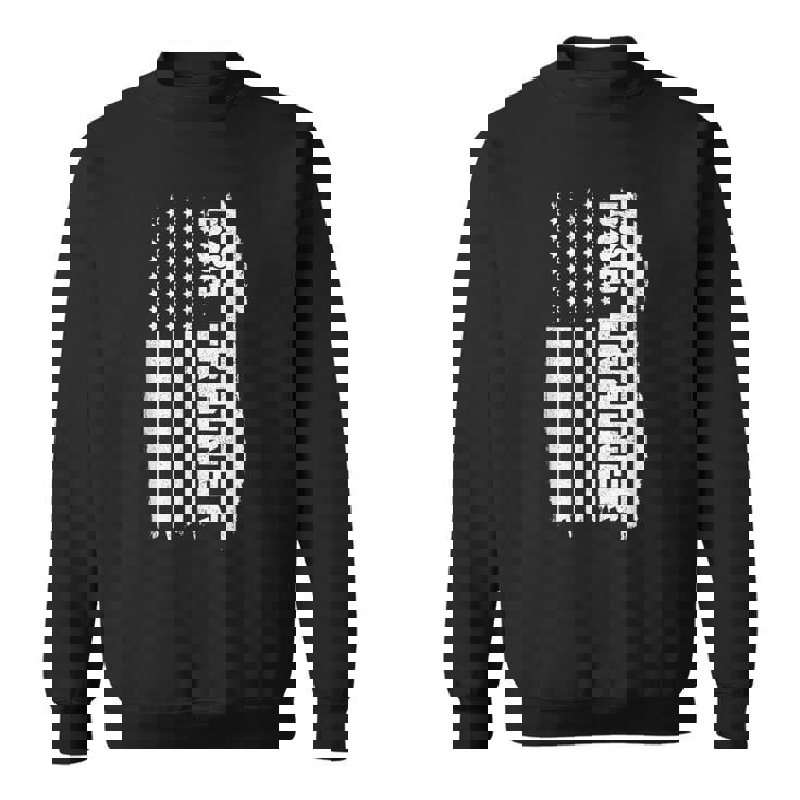 ドッグトレーナー アメリカ国旗 愛国的な犬の訓練 スウェットシャツ