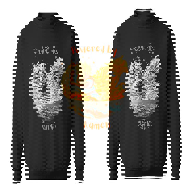 ドラゴンボウル戦士とラーメン波動力 スウェットシャツ