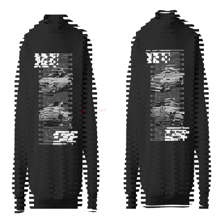 ドリフトカー ジャパニーズクラシックチューニングカー スウェットシャツ