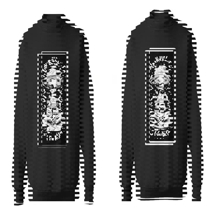 ドリンクタピオカティーステイウィアードエイリアン スウェットシャツ