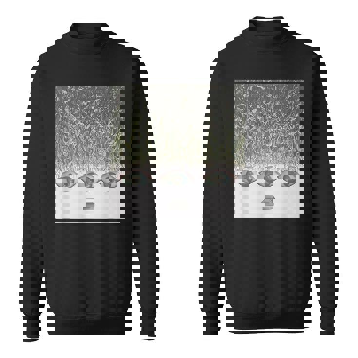 ドリームコアウィアードコア服エステティックコーンフィールドアイズ スウェットシャツ