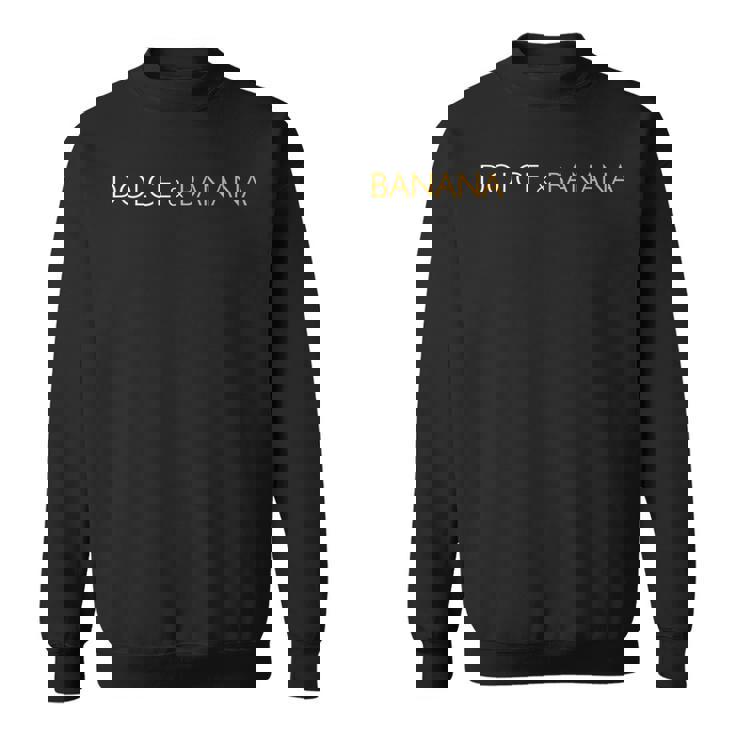 ドルチェとバナナベジタリアンのビーガンフルーツフルーツ皮肉 スウェットシャツ