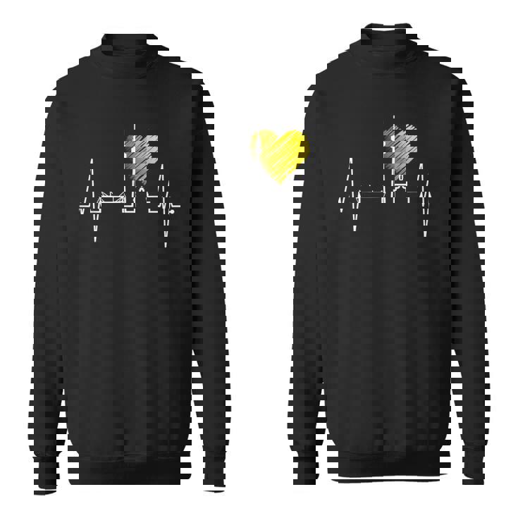 ドルトムント スカイライン ハートビート ルールポット ドイツ アイラブドルトムント I Love Dortmund スウェットシャツ