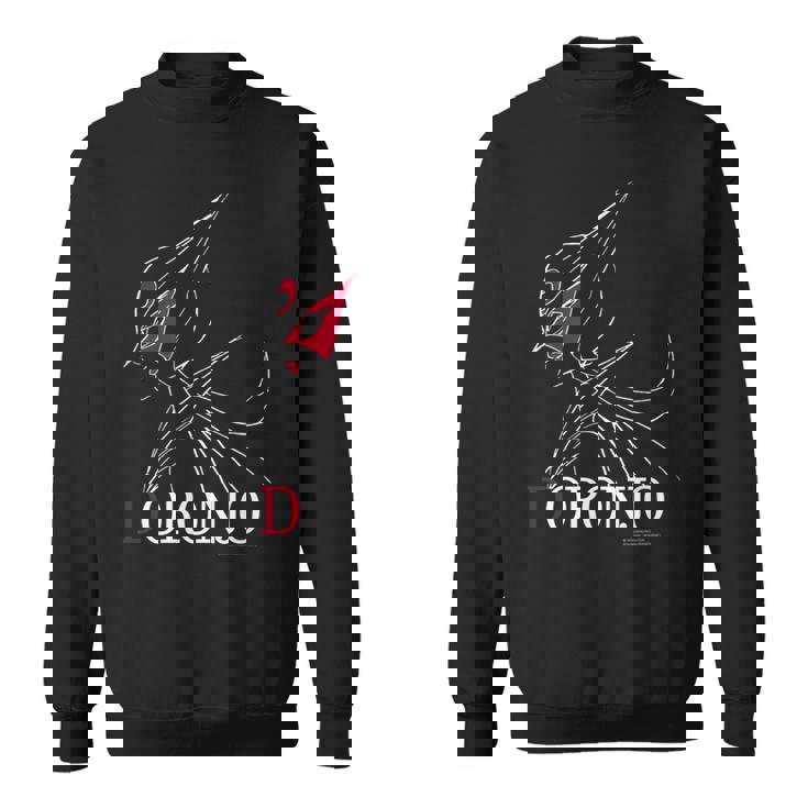 ドロンジョデザインm ブラック スウェットシャツ