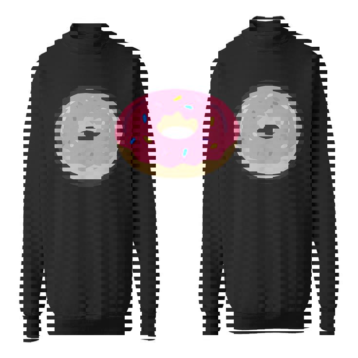 ドーナツレッドアイシングコミックグラフィック メンズ レディース 子供用 スウェットシャツ