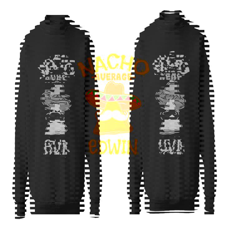 ナチョ平均 エドウィン 名前入り 面白いタコス スウェットシャツ