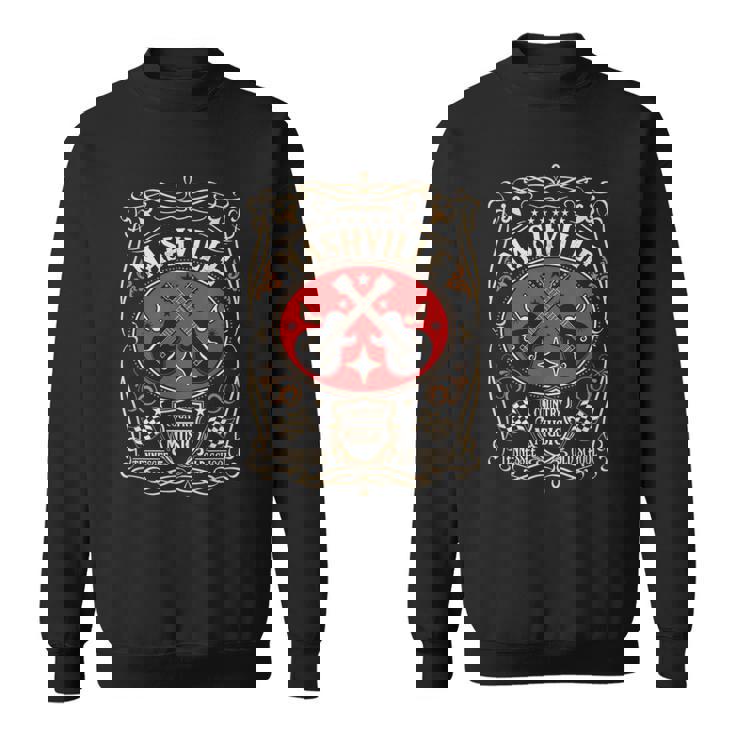 ナッシュビル テネシー レトロ カントリー ミュージック ヴィンテージ スウェットシャツ