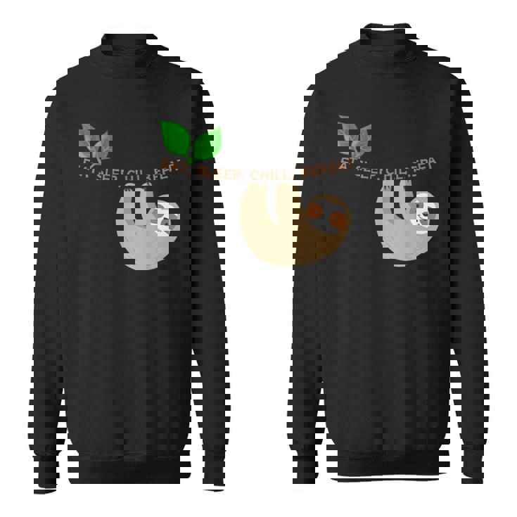 ナマケモノ まったり のんびり くつろぎ スウェットシャツ