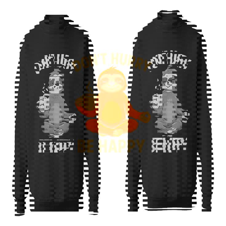 ナマケモノ コーヒー 瞑想 グラフィック 面白い スウェットシャツ